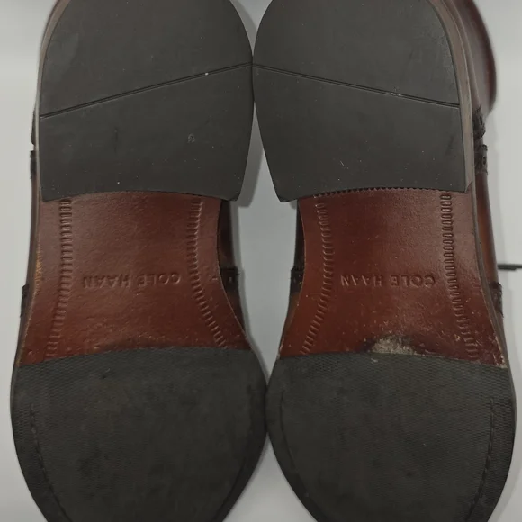 Cole Haan Men's Brown Leather Chukka Wingtip Boots 8 8.5 - Picture 6 of 7